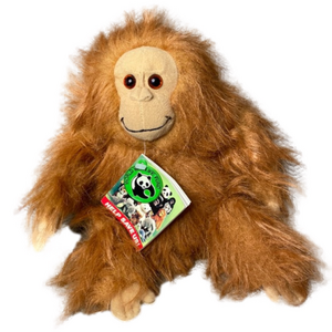 Vintage World Wildlife Fund Plush Orangutan Dated 1985